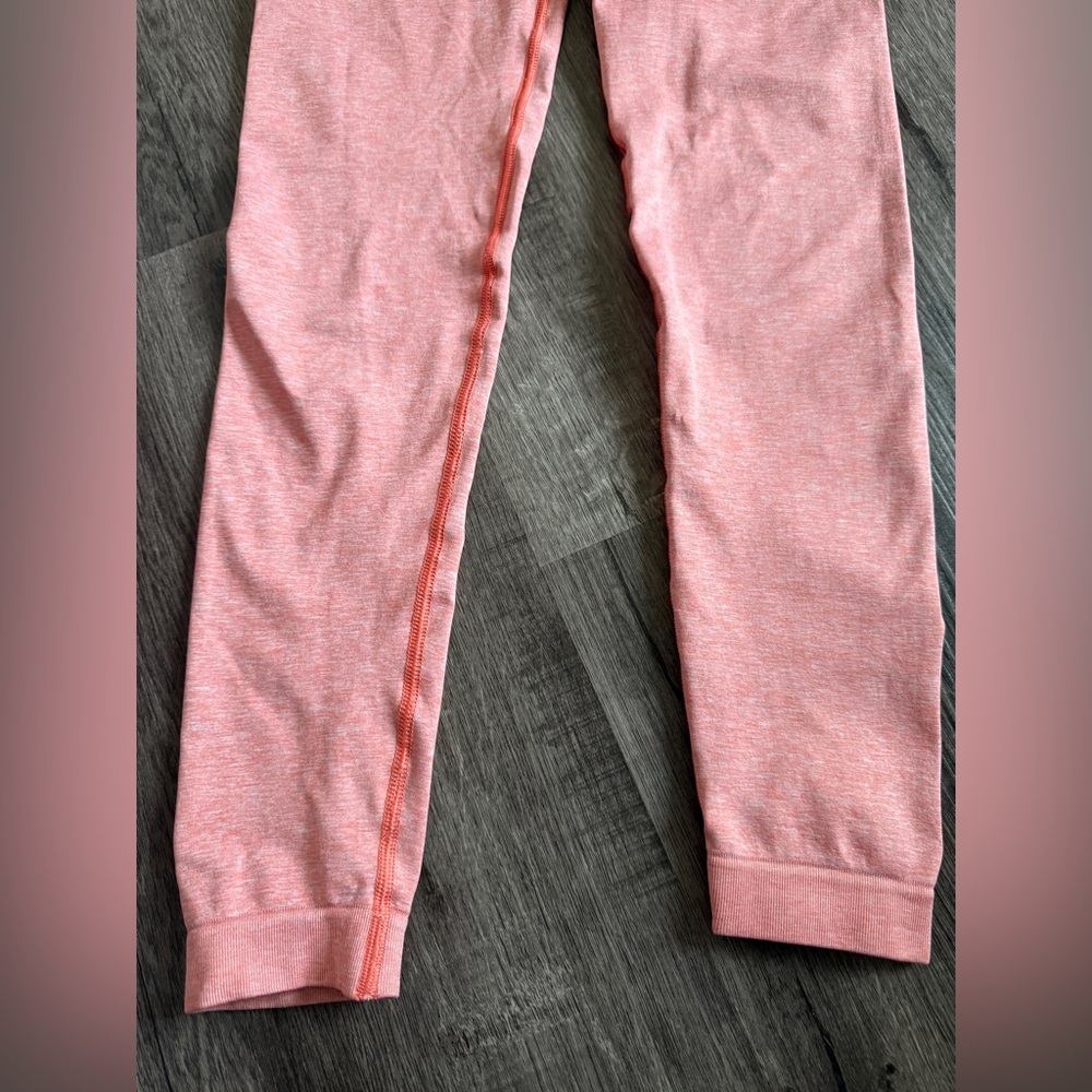 Gymshark Seamless Leggings Coral Pink | Women’s Size Small - Picture 3 of 5